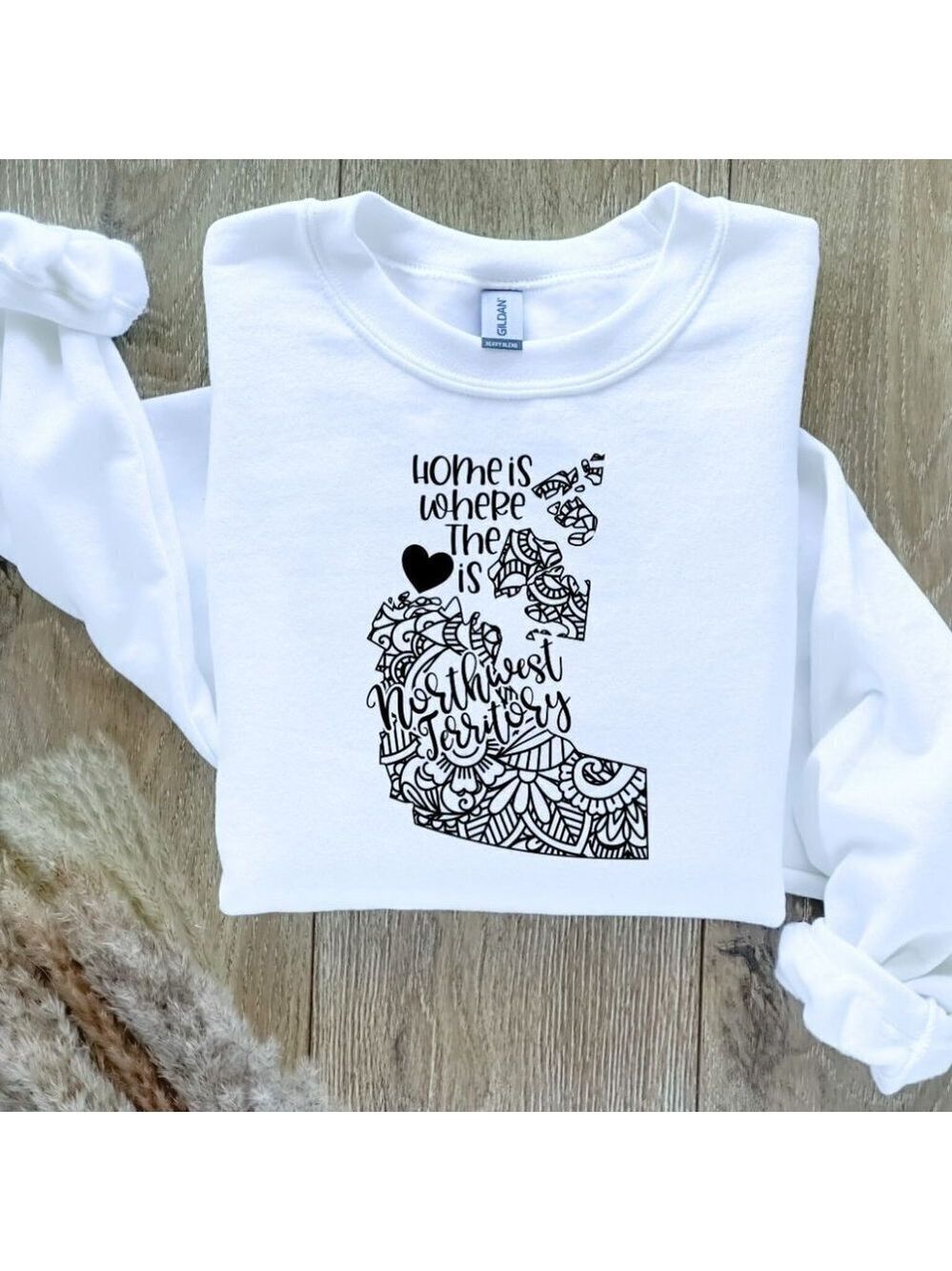 Home Is Where The Heart Is Canadian Provinces Sweatshirt - North West Territory